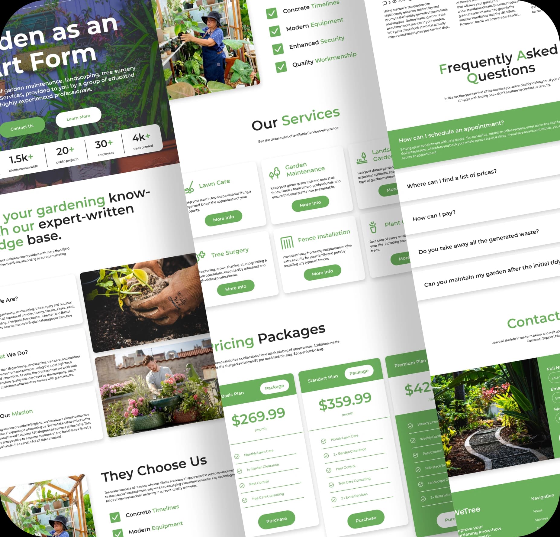 Garden Website UI & Case Study