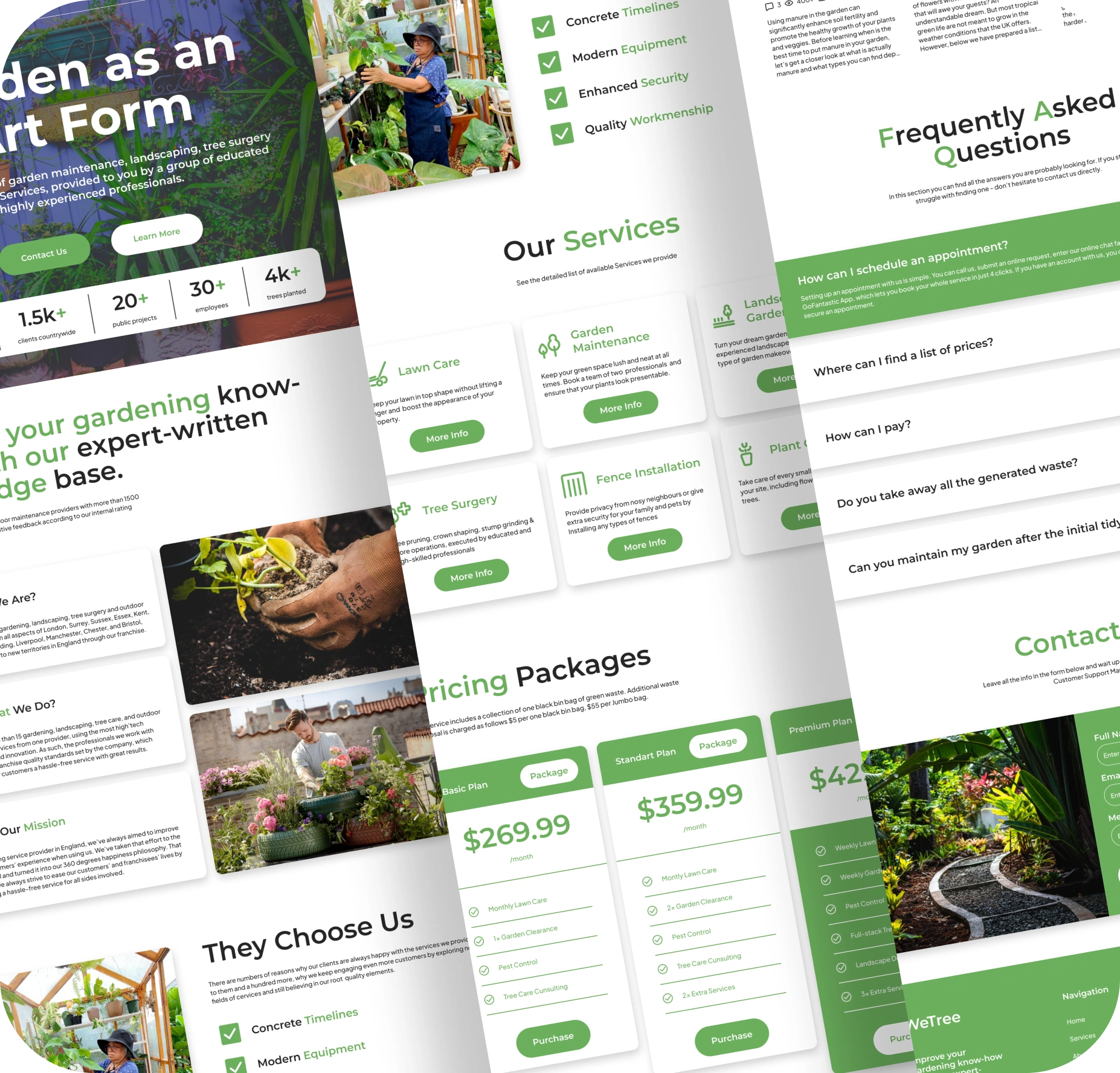 Garden Website UI & Case Study